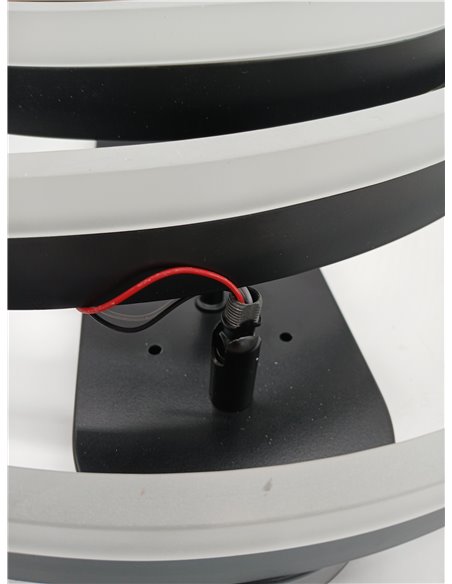 BEL AIR HOME - SFERA Ceiling Fan with DC Motor and 3 LED Light Rings 36W (3000K, 4000K, 6500K) with Remote Control Included (Bla