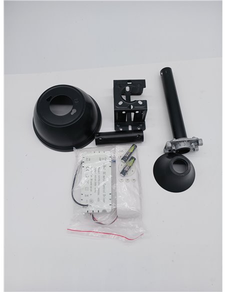 BEL AIR HOME - SFERA Ceiling Fan with DC Motor and 3 LED Light Rings 36W (3000K, 4000K, 6500K) with Remote Control Included (Bla