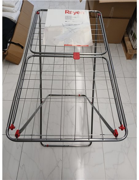Rayen | Tendedero con alas | Superficie de tendido de 19 m | Sistema de bloqueo de alas | Tendedero plegable y antideslizante|Pa
