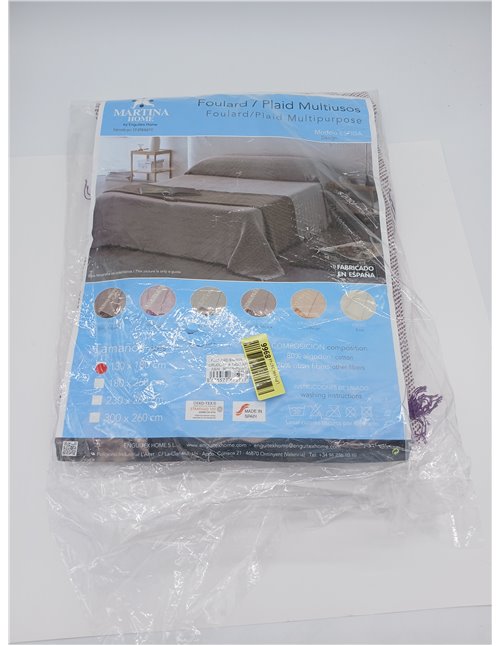 Martina Home Foulard Multiusos Espiga 130X180 Cm Crudo/Lila