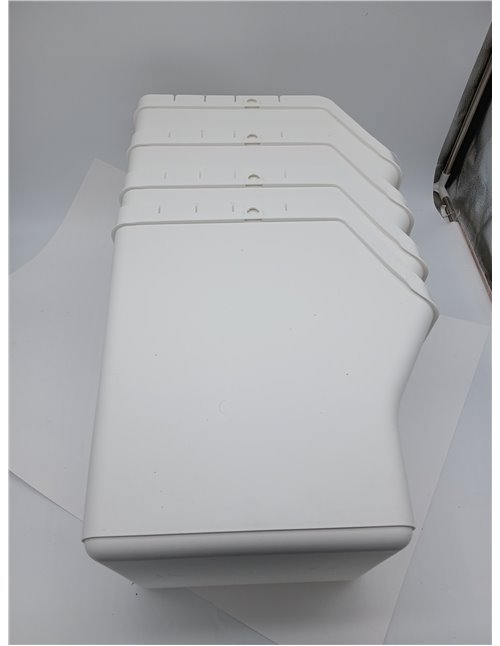 Tatay Cubos de Basura Reciclaje Easy Waste 20L | Set de 4 | Diseño Modular y Apilable | Tapa con Sistema Click | Asa de Transpor