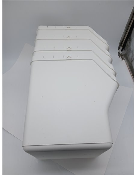 Tatay Cubos de Basura Reciclaje Easy Waste 20L | Set de 4 | Diseño Modular y Apilable | Tapa con Sistema Click | Asa de Transpor