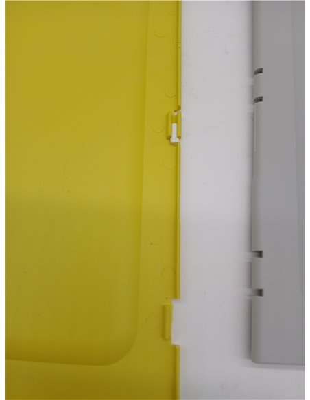 Tatay Cubos de Basura Reciclaje Easy Waste 20L | Set de 4 | Diseño Modular y Apilable | Tapa con Sistema Click | Asa de Transpor