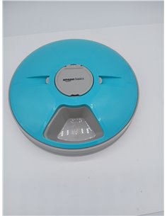 Amazon Basics Automatic Electronic Pet Feeder with Timer, 6 Servings, Turquoise, 30 x 50 x 5 cm (Pack of 1) 2