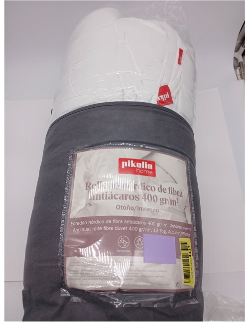 PIKOLIN Home - Edredón Nórdico de Fibra Invierno 400gr Hipoalergénico,Transpirable, Suave, Relleno Cama 150 (240 x 220 cm)