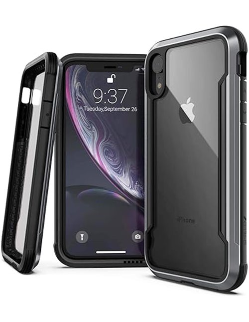 COQUE DEFENSE SHIELD NOIR: APPLE IPHONE XR