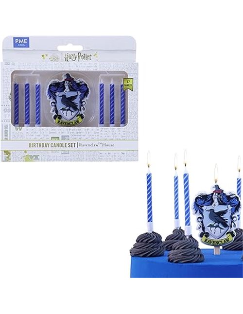 PME Harry Potter Set de Velas de Ravenclaw para celebrar cumpleaños (Set de 7)