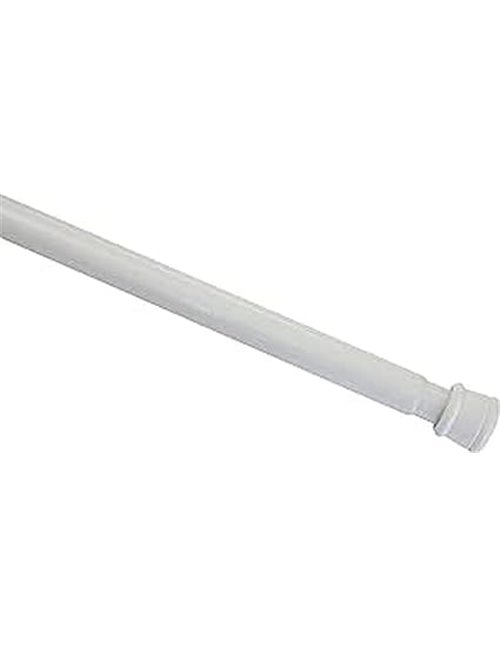 GARDINIA Barra de metal para cortinas, Extensible, Montaje sin tornillos ni taladros, Diámetro23/26 mm, Longitud 90-140 cm cm, B