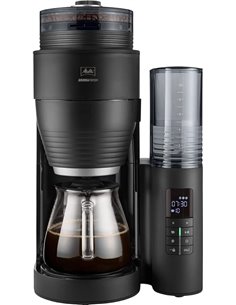 Melitta AromaFresh X 1030-06, Cafetera de Goteo con Molinillo Incorporado, 10 Tazas, Temporizador 24 Horas, Mantenimiento en Cal