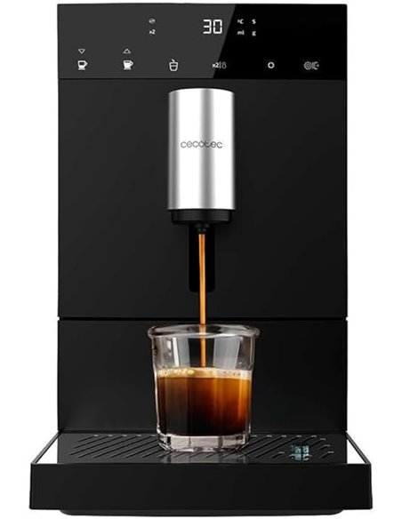 Cecotec Cafetera Superautomática Compacta Cremmaet Compact, 19 Bares, Sistema Thermoblock, Grano recién molido con Plug&Play, De