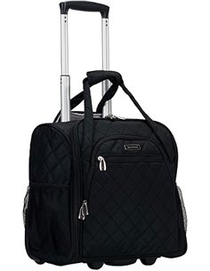 Rockland Melrose - Maleta de Mano con Ruedas Verticales, Black, Talla única, Maleta de Mano con Ruedas Verticales Melrose, Carry