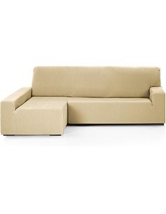 Martina Home EMILIA Elastic Chaise Longue Cover Left Arm Long Beige