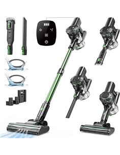 Vexilar V9PRO Aspiradora sin Cable 50KPa Potente Succión, Escoba Aspirador sin Cable 6-en-1, Aspiradora Autonomía 60 Mins,Aspira