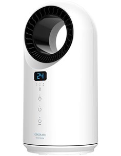 Cecotec Calefactor Bajo Consumo Ready Warm 8200 Bladeless. Potencia 1500 W, Mando a Distancia, Pantalla LED, Control táctil, 3 M