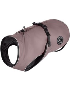 Hunter Abrigo para Perro Uppsala, Color Rosa Viejo, diseño 2 en 1 con Forro Interior extraíble, Impermeable, Ribetes Reflectante