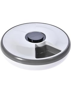 Amazon Basics - Pet Feeder with Cooling Pack, 31.5 x 31.5 x 8.5 cm, White