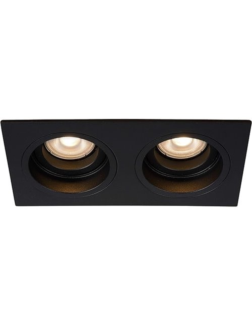 LUCIDE EMBED - Foco empotrable en el suelo - 2xGU10 - Negro