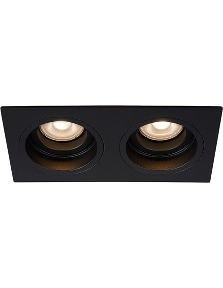 LUCIDE EMBED - Foco empotrable en el suelo - 2xGU10 - Negro
