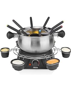 Tristar FO-1109 Olla eléctrica Multifuncional para Fondue de Queso, Chocolate o Aceite, Volumen 1.3 litros, 1400 W, Carcasa de A