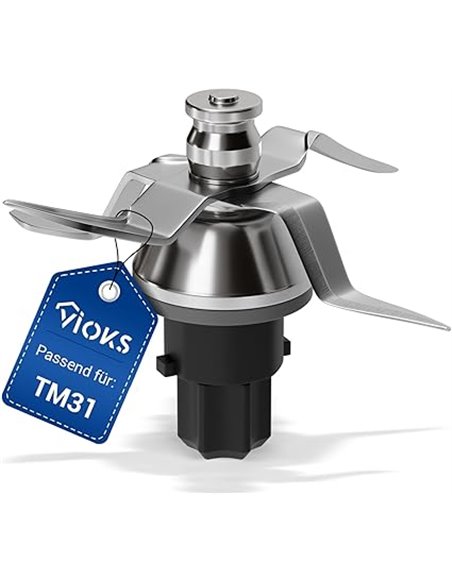 VIOKS Cuchilla de repuesto para Vоrwerk Thermоmix TM31 Cuchilla - Cuchilla de repuesto de acero inoxidable SUS420 Accesorio para