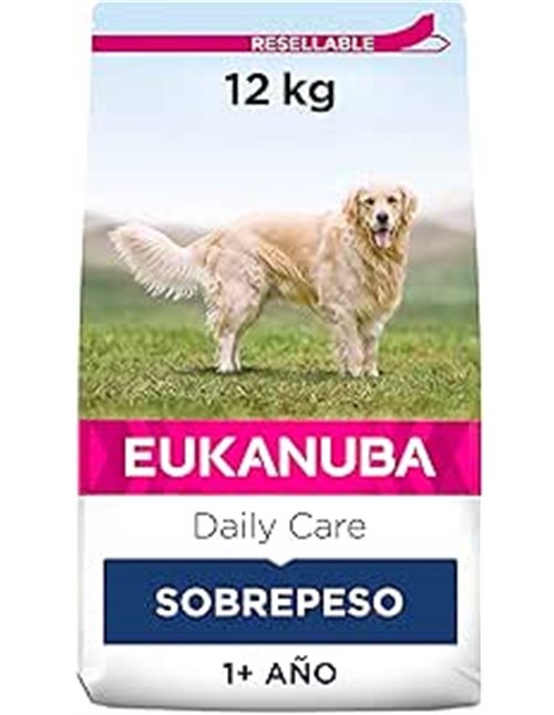 EUKANUBA Daily Care Low Fat Overweight Sterilized Dry Dog Food, 12 kg (Pack of 1)