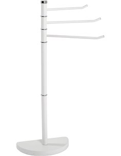 HAKU Möbel Toallero crema, metal, metal - Dim.: AN 33 cm x AL 89 cm x P 43 cm, Estilo: Moderno