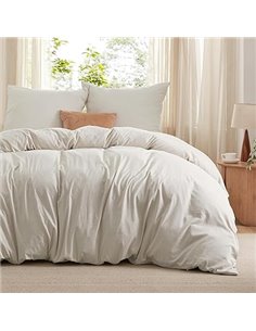 Bedsure Bedding Duvet Cover 240 x 220 – Polyester Microfibre Duvet Cover Set 240 x 220 cm and 2 Pillowcases 65 x 65 cm, Duvet Co