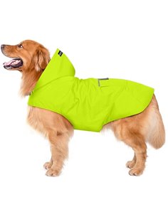 Zellar Impermeable para Perros con Capucha y Collar Agujero y Tiras reflectoras seguras, Ultra-Light Transpirable Impermeable 10