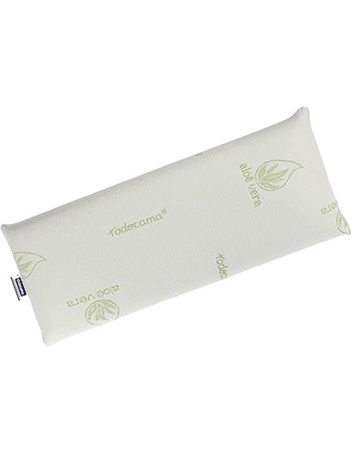 Todocama - Memory Foam Pillow, Compact Core, Double Cover with Zipper, Aloe Vera Plus Fabric, Thermo-adjustable Neck Adaptabilit