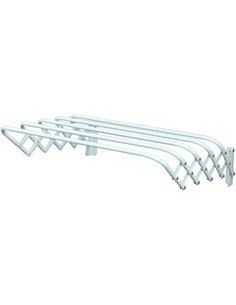 MSV Tendedero Extensible Plegable metalico de Pared 60CM Blanco
