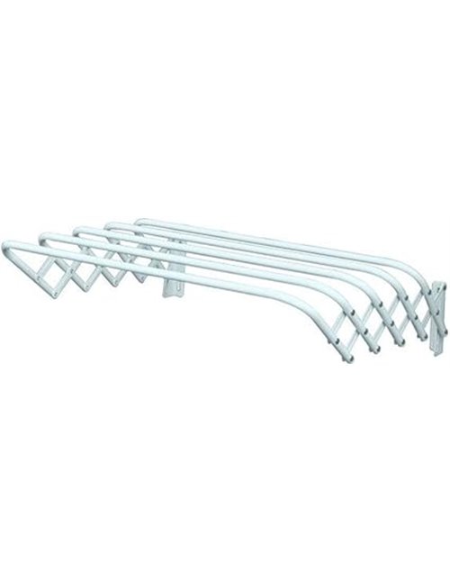 MSV Tendedero Extensible Plegable metalico de Pared 60CM Blanco