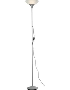 Reality Leuchten R4302-87 – Floor Lamp, TITAN Colour with Built-in Foot Switch, Required 1 x E27 Bulb Maximum 100 W Excluded, Wh