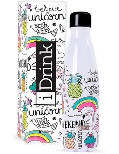 IDRINK Botella Térmica 500 ml Unicornio