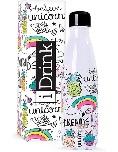 IDRINK Botella Térmica 500 ml Unicornio