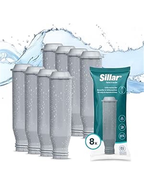 Sillar Filtro de agua para cafeteras, 8 filtros de repuesto para F088 NIRF 700 PRO AQUA | Alarga la vida útil de tu electrodomés
