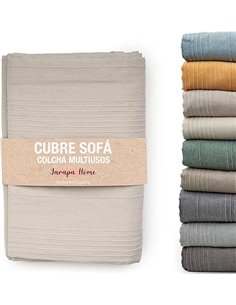 Colcha cama y colcha multiusos para sofás, colchas blancas. Plaid multiusos, cubre sofá, tejido resistente y de calidad, hecho e