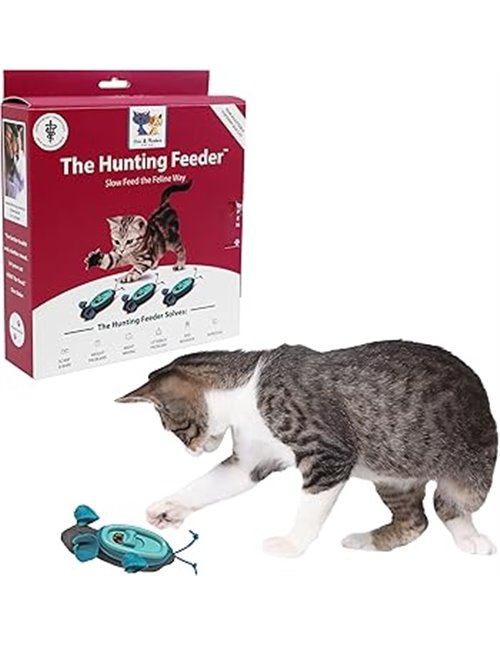 Doc & Phoebe - Comedero Interactivo para Gatos de Caza, Talla única