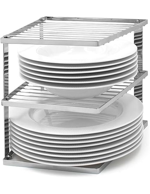 joeji's Kitchen Escurridores de Platos y esquina estante cocina de organizador armario cocina 25x25x19cm