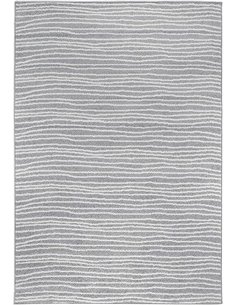 Bolonia - Alfombra Tejida (Polipropileno, Certificado Öko-Tex 100, 60 x 110 cm), diseño Ornamental, Color Gris