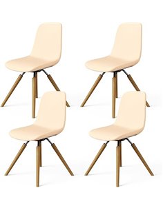 Dioxide Fundas Sillas de Comedor Pack 4/6 Fundas Sillas Ajustables, Cubiertas Desmontables y Lavables Fundas Sillas para Hogar, 