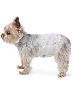 Amazon Basics Disposable Male Dog Diapers XS 30 Pack White