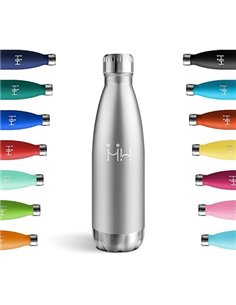 Cantimplora Termica 750ml, Botella Termica sin BPA, Botella de Agua Acero Inoxidable, Termo Agua para Colegio, Oficina, Senderis
