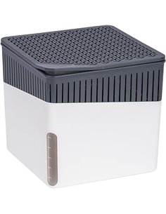 WENKO Deshumidificador Mod Cube, 1000 g, para habitaciones de hasta 80 m³, previene moho y malos olores, sin electricidad, silen