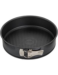 Zenker Black Metallic Molde Repostería Roscos y Molde Bizcocho, Molde Desmontable 28 cm Doble Base, Acero con Revestimiento Anti