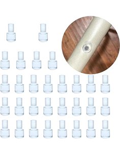 YouU Glass Table Bumper Stoppers Tears Silicone for Table Furniture Cabinet Edge Holes (6x10mm/30pcs)