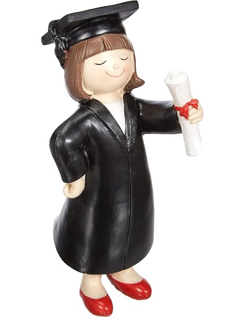 Figura Pastel graduación Chica 16,5cm