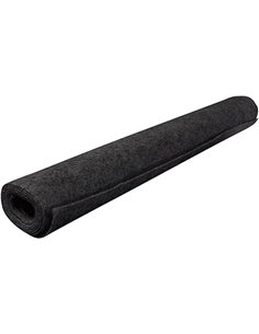 PA-tela de rejilla de fieltro negro 150 x 75 cm
