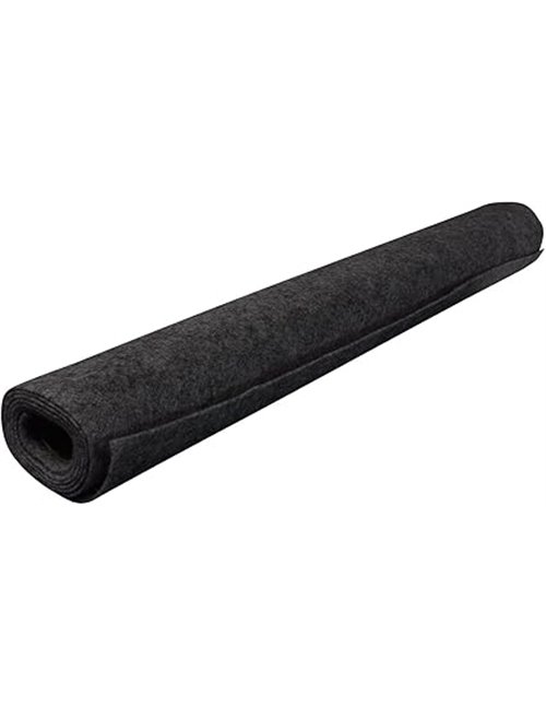 PA-tela de rejilla de fieltro negro 150 x 75 cm