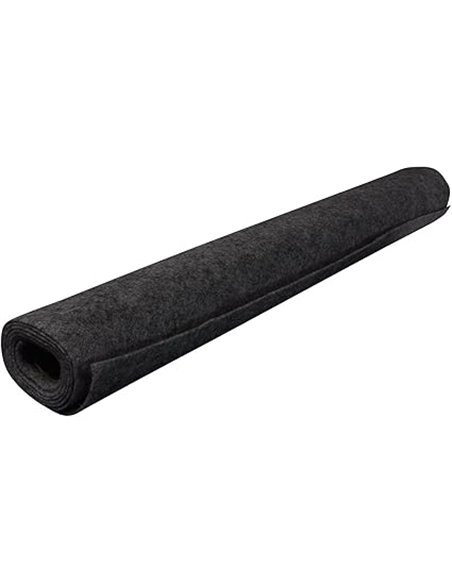 PA-tela de rejilla de fieltro negro 150 x 75 cm