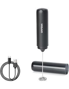 GRIFEMA Espumador de Leche USB Recargable Batidor de Leche Espuma electrico, 13000 RPM, Ergonómico, Fácil De Limpiar, Mini Batid